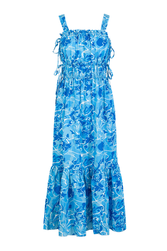 Tie-detailed midi dress in Pool Water Print - JAAF - Modalova