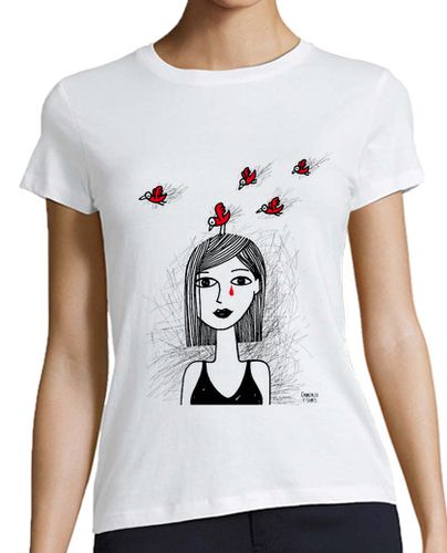 Camiseta mujer Mujer y los pájaros Cadafalch - latostadora.com - Modalova