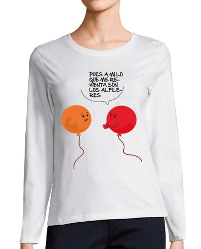 Camiseta Mujer Manga Larga Globos indignados laTostadora - latostadora.com - Modalova