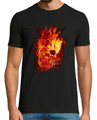 Camiseta Hombre Manga Corta Calavera de fuego laTostadora - latostadora.com - Modalova