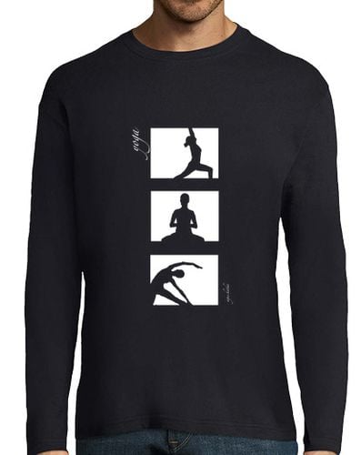 Camiseta Hombre Manga Larga Yoga en tres blanco laTostadora - latostadora.com - Modalova