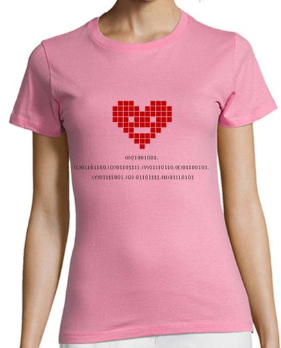 Camiseta mujer I love you (código binario) - latostadora.com - Modalova