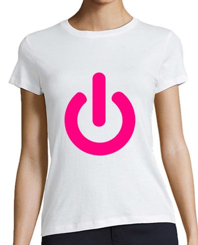 Camiseta mujer ON / OFF Geek (rosa) - latostadora.com - Modalova