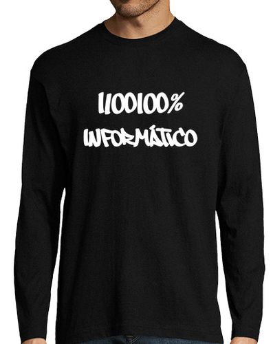 Camiseta Hombre Manga Larga 1100100% Informático laTostadora - latostadora.com - Modalova