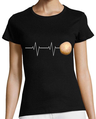 Camiseta mujer Electro negra - latostadora.com - Modalova