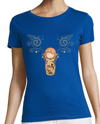 Camiseta mujer Camiseta Kokeshi Klimt - latostadora.com - Modalova
