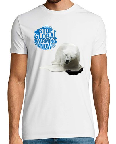Camiseta Stop Global Warming Now - Oso Polar (Detener el Calentamiento Global Ahora) - latostadora.com - Modalova