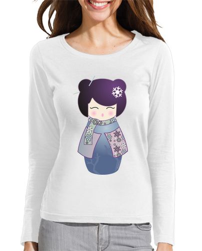 Camiseta mujer Camiseta manga larga Kokeshi Invierno - latostadora.com - Modalova
