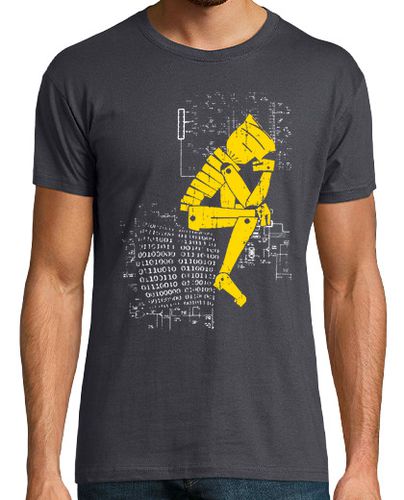 Camiseta Hombre Manga Corta El Robot Pensador laTostadora - latostadora.com - Modalova