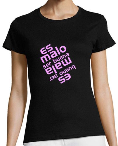 Camiseta mujer es malo (para chica) - latostadora.com - Modalova