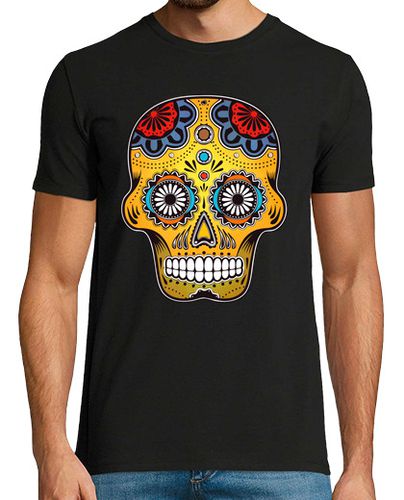 Camiseta Hombre Manga Corta Mexico Color Skull laTostadora - latostadora.com - Modalova