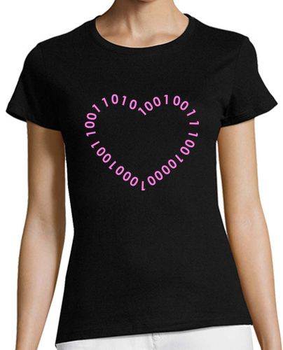 Camiseta mujer Corazón Binario - latostadora.com - Modalova