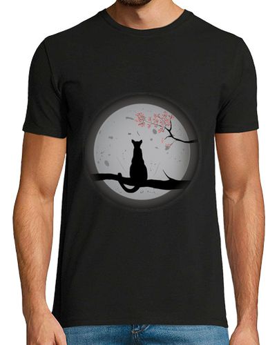 Camiseta Gato contemplando la luna - latostadora.com - Modalova