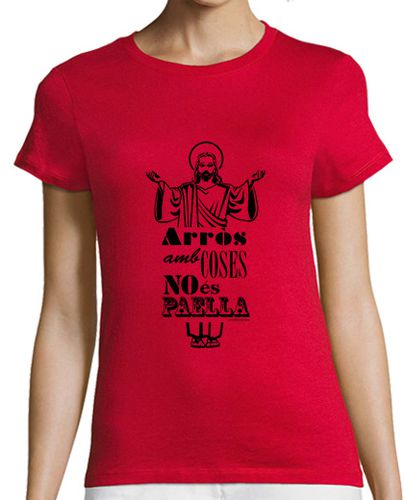 Camiseta mujer arròs amb coses - latostadora.com - Modalova