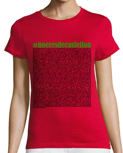 Camiseta Mujer Manga Corta #noeresdecastellon laTostadora - latostadora.com - Modalova