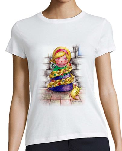 Camiseta mujer Camiseta Kokeshi Rapunzel - latostadora.com - Modalova