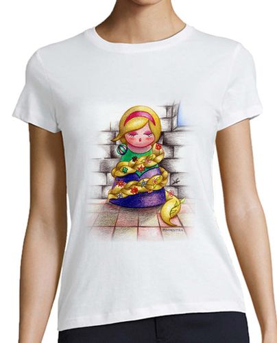 Camiseta mujer Camiseta Kokeshi Rapunzel laTostadora - latostadora.com - Modalova