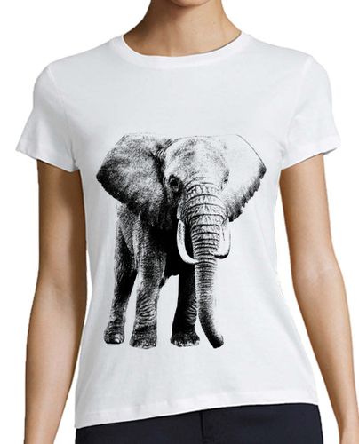 Camiseta mujer Elefante Africa - latostadora.com - Modalova