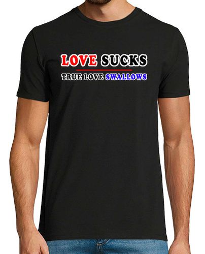 Camiseta Love sucks, true love swallows laTostadora - latostadora.com - Modalova