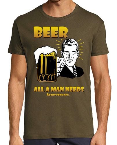 Camiseta Beer - All A Man Needs laTostadora - latostadora.com - Modalova