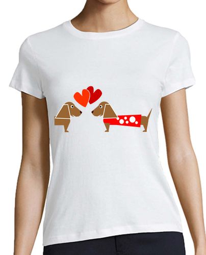 Camiseta mujer PERROS CORAZON laTostadora - latostadora.com - Modalova