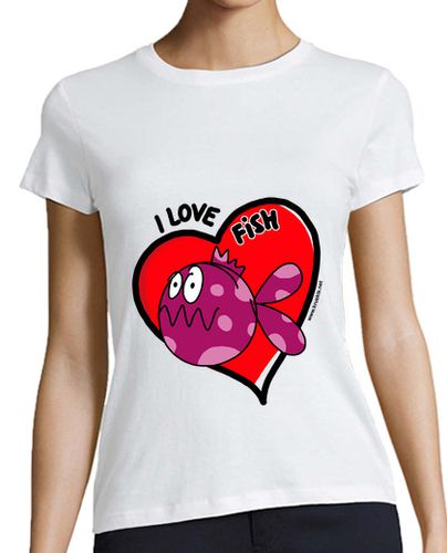 Camiseta mujer I Love Fish laTostadora - latostadora.com - Modalova