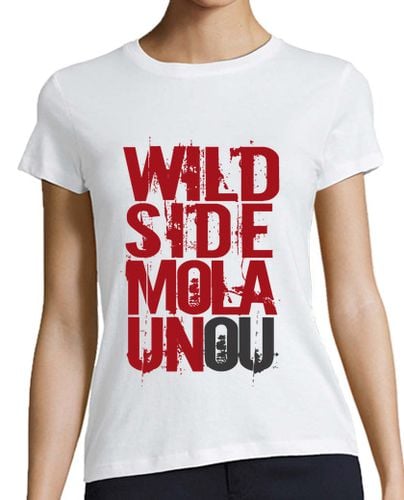 Camiseta Mujer Manga Corta Wildside mola un ou (especial 2) laTostadora - latostadora.com - Modalova