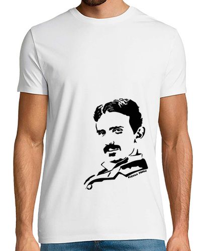 Camiseta Camiseta Nikola Tesla Negro - latostadora.com - Modalova