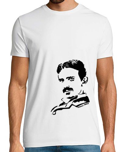 Camiseta Camiseta Nikola Tesla Negro laTostadora - latostadora.com - Modalova