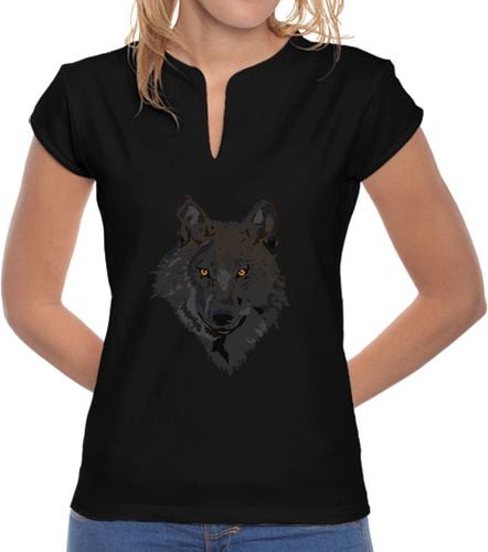 Camiseta Mujer Cuello Mao Wolf laTostadora - latostadora.com - Modalova