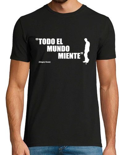 Camiseta Hombre Manga Corta Todo el Mundo Miente - House laTostadora - latostadora.com - Modalova