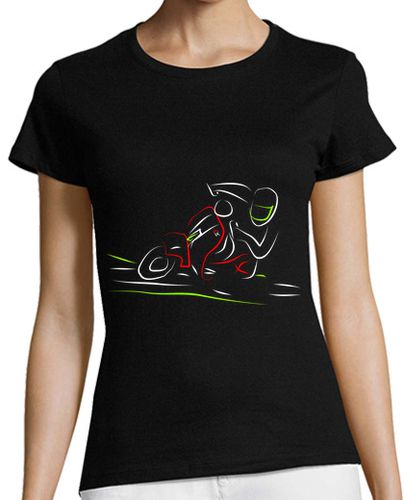 Camiseta Mujer Manga Corta Scooter tumbada laTostadora - latostadora.com - Modalova