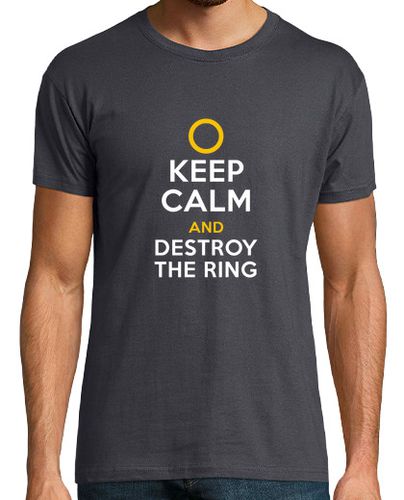 Camiseta Keep Calm and Destroy the Ring laTostadora - latostadora.com - Modalova