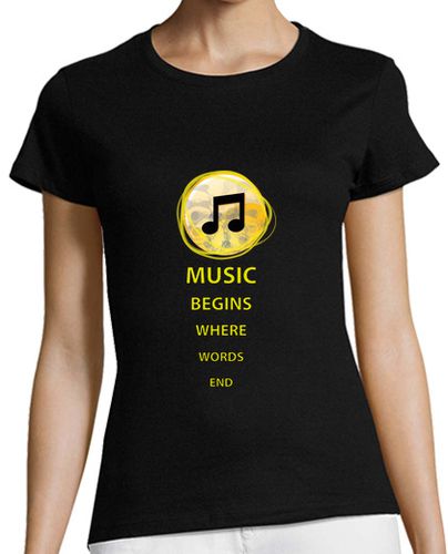 Camiseta Mujer Manga Corta Music Begins laTostadora - latostadora.com - Modalova