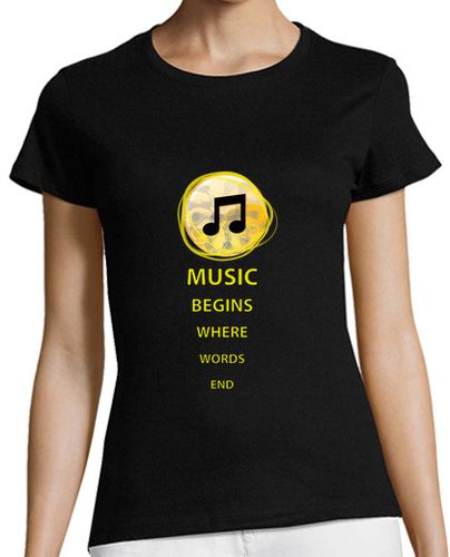 Camiseta mujer Music Begins - latostadora.com - Modalova