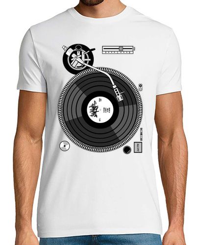 Camiseta Hombre Manga Corta Turntable - Plato DJ (Hip Hop) laTostadora - latostadora.com - Modalova