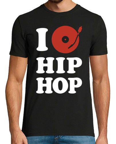 Camiseta I Love Hip Hop (Negro) - latostadora.com - Modalova