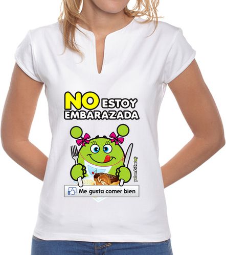 Camiseta mujer no estoy embarazada - latostadora.com - Modalova