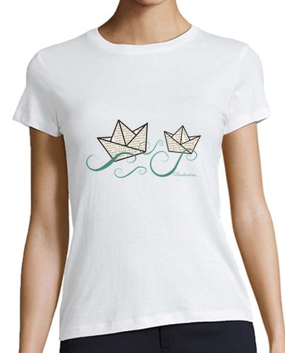 Camiseta mujer Camiseta Barcos de papel - latostadora.com - Modalova