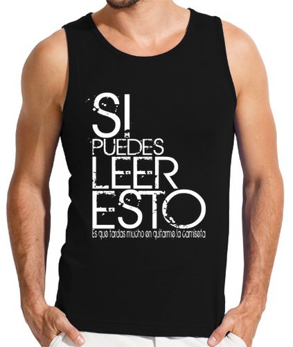 Camiseta Hombre Sin Mangas Si puedes leer esto laTostadora - latostadora.com - Modalova