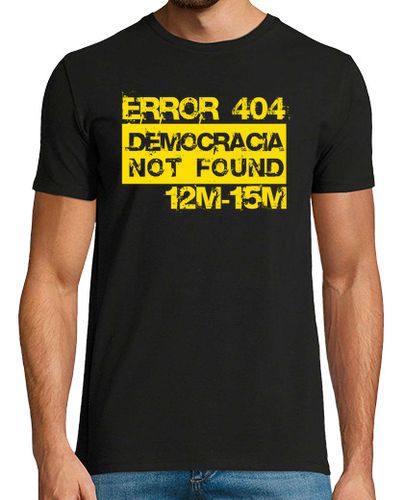 Camiseta Error 404 Democracia not found (amarillo) - latostadora.com - Modalova