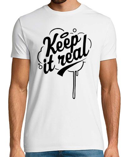 Camiseta Hombre Manga Corta Keep it real 2 negro laTostadora - latostadora.com - Modalova