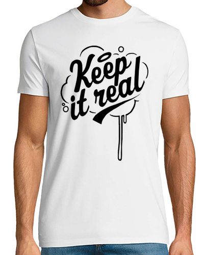 Camiseta Keep it real 2 negro - latostadora.com - Modalova