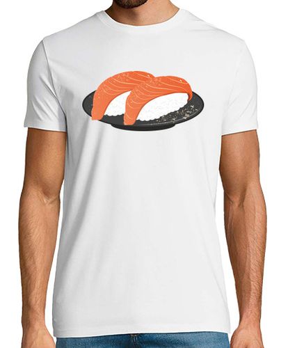 Camiseta Raw Salmon Sushi - latostadora.com - Modalova