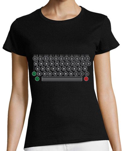 Camiseta mujer Máquina de escribir - latostadora.com - Modalova