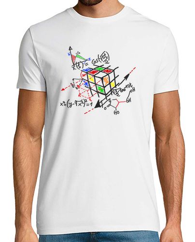 Camiseta Hombre Manga Corta cubo rubick esquema negro laTostadora - latostadora.com - Modalova