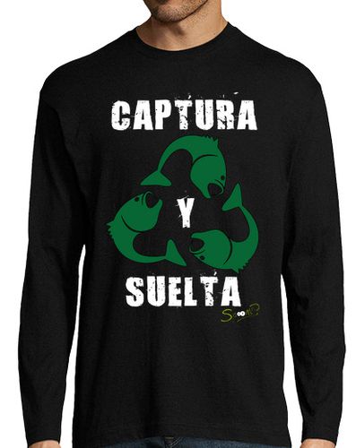 Camiseta Hombre Manga Larga Captura y Suelta laTostadora - latostadora.com - Modalova