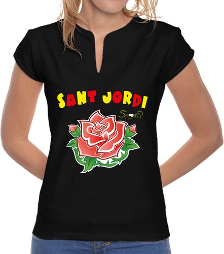 Camiseta mujer Sant Jordi Rosa - latostadora.com - Modalova