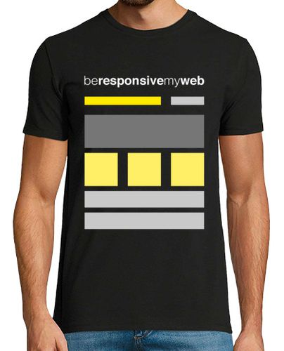Camiseta Be responsive my web (amarillo) - latostadora.com - Modalova