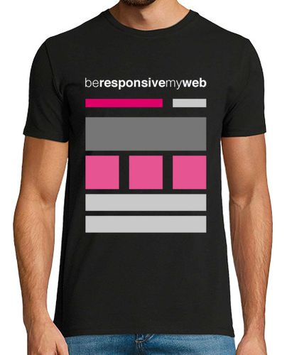 Camiseta Be responsive my web (magenta) - latostadora.com - Modalova